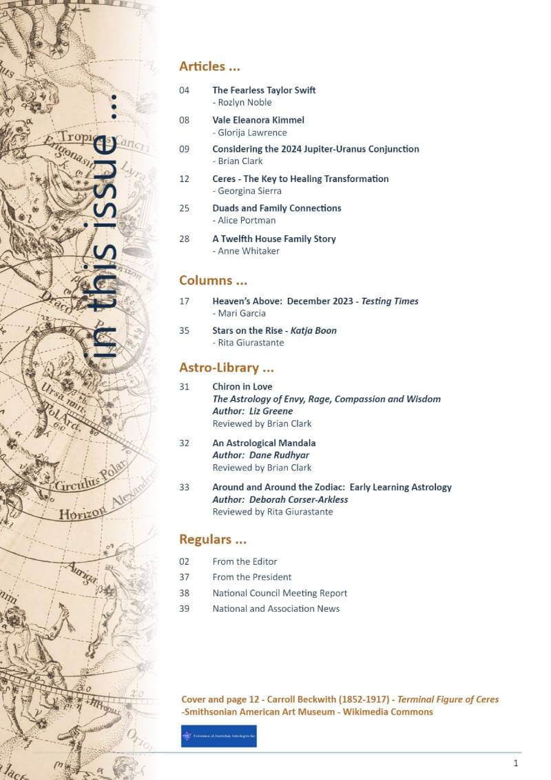 FAA Journal March 2024 index